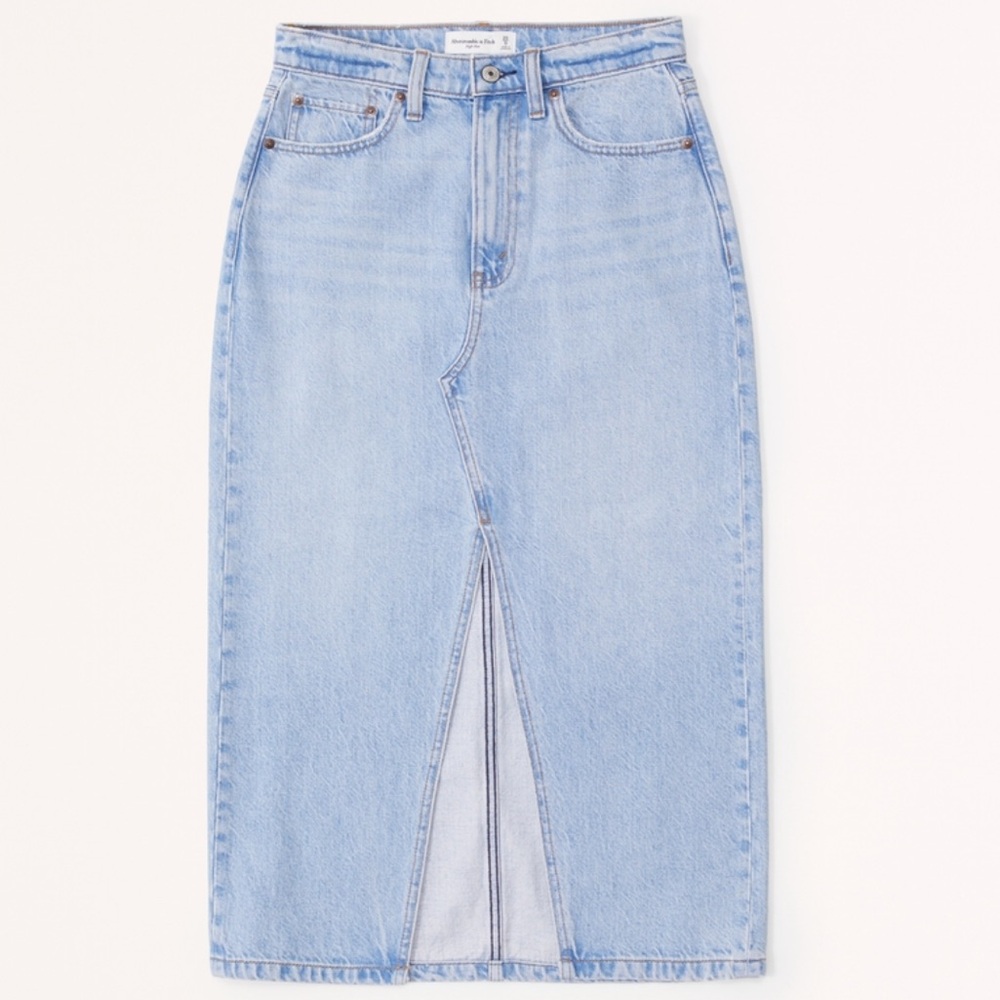 Denim Midi Skirt